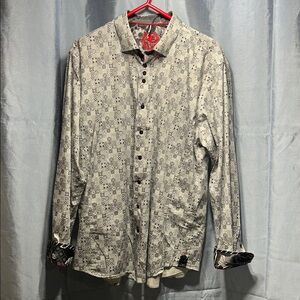 Au Noir Sophisticated Men's Button Up Shirt - Size 6 or 2xl